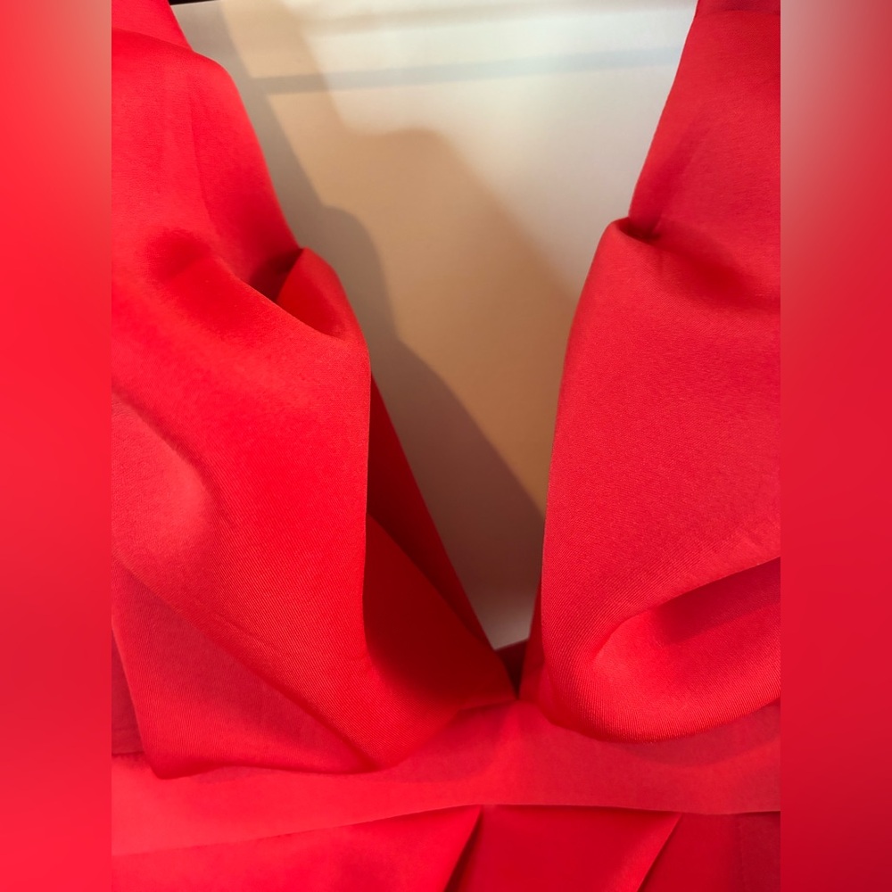 Anthropologie Mable Red Epiphany Scuba Mini Dress NWOT - Picture 4 of 9